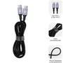 Subblim Cable USB-C a USB-C SUBLIM PLUS SUBCAB-C10002, 100W Carga Rápida PD 3.0 QC 3.0, 480 Mbps, 2m, Nylon Trenzado, Compatible iPhone 15 MacBook Samsung Galaxy S24 S23 Negro